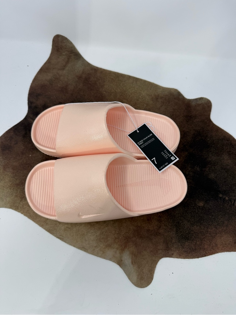 NWT Nike Women's Calm Slide in Washed Coral Pink sz 7 (OPVRHI) - Picture 2 of 8